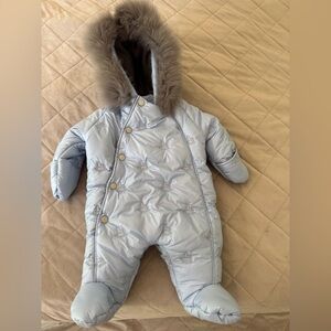 Cozy Blue Kids One Piece Snowsuit